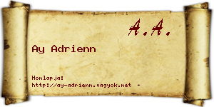Ay Adrienn névjegykártya