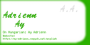 adrienn ay business card